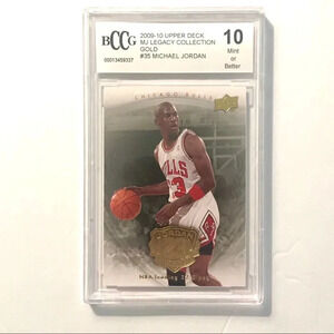 Michael Jordan Panini Upper Deck MJ Legacy Gold #35 Graded BCCG 10 Mint!!!!!!!!!